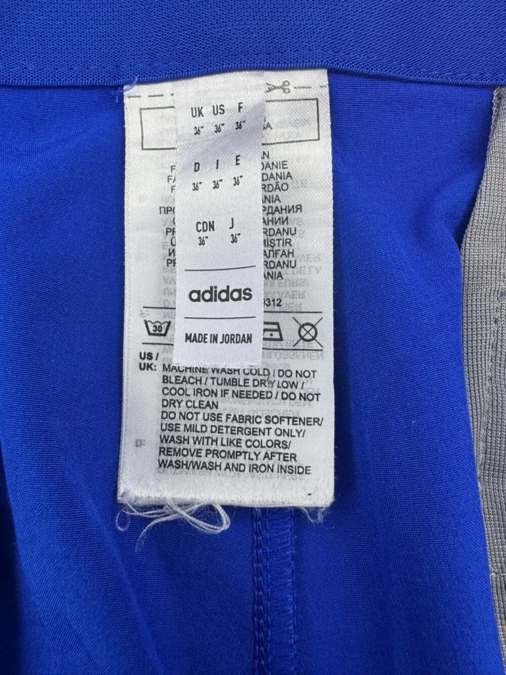 Adidas Men's 36 Blue Golf Athletic Sports Casual City Tournament Logo Brunch